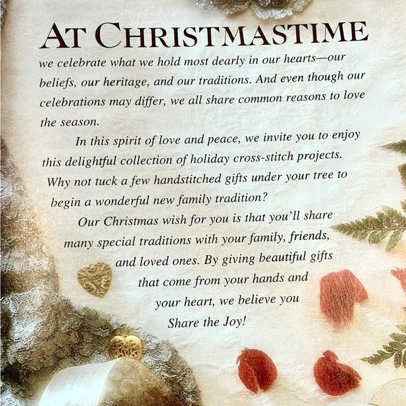 Better Homes and Gardens A Cross-Stitch Christmas: Share the Joy Book, 1997 - Picture 12 of 12